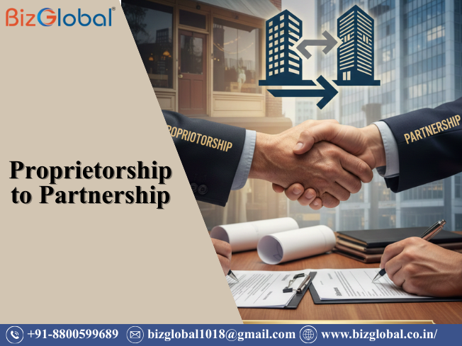 Proprietorship to Partnership
